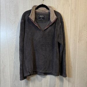 Trinity Unisex Charcoal Quarter Zip-Up Sweater